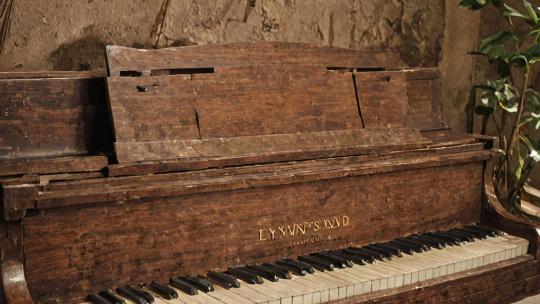 Piano tuning in progress