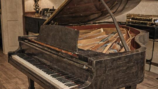 Piano tuning service in progress
